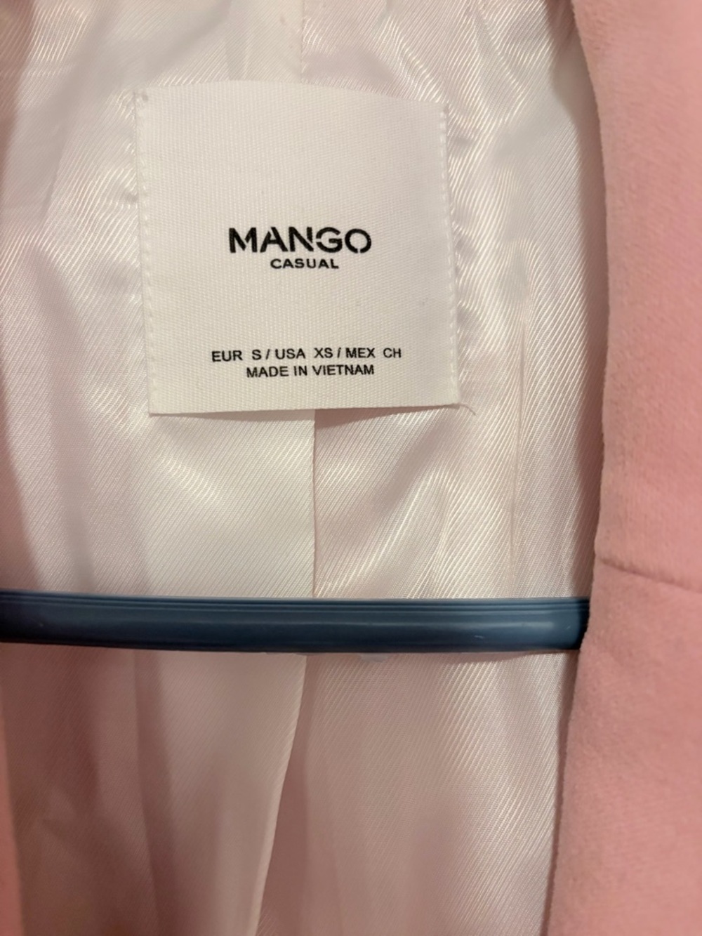Mango Women's Pink Single-Breasted Coat - Picture 4 of 6